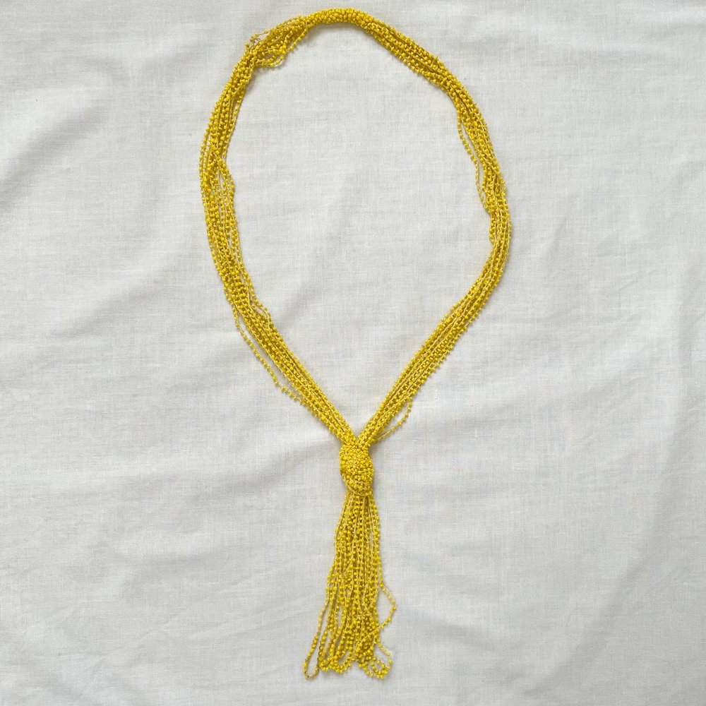 Beaded Tassle Necklace